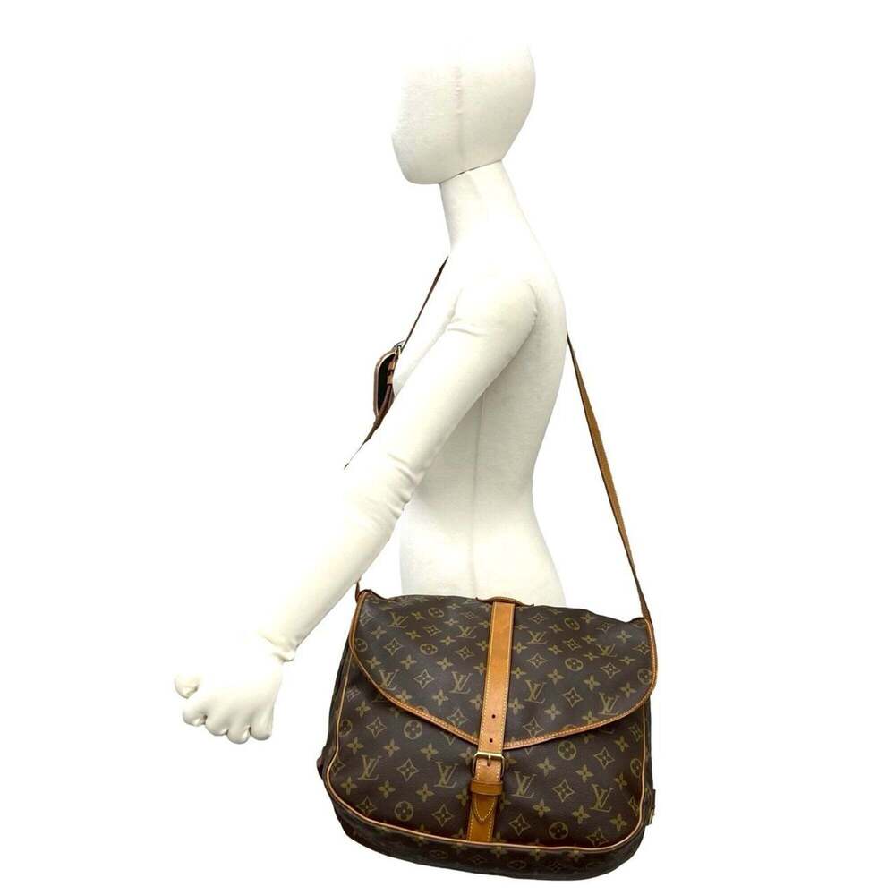 LOUIS VUITTON Vintage Saumur 35 Monogram Leather Shoulder Bag/Body Bag, Brown... - Picture 2 of 10